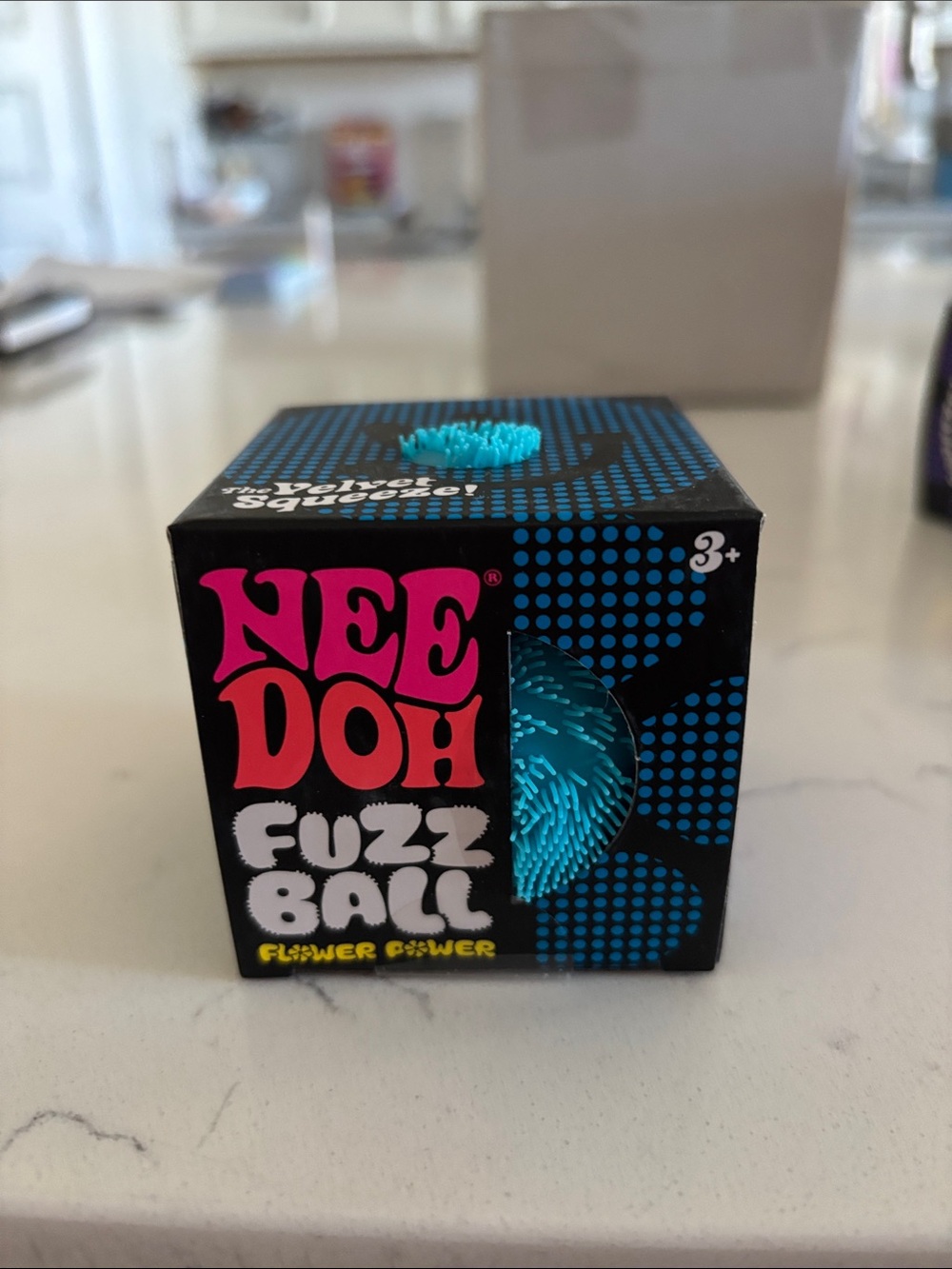 Needoh Fuzz Ball Toy - Blue